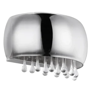 Applique murale Washer Globo Lighting Kalla en métal chromé G9 2L