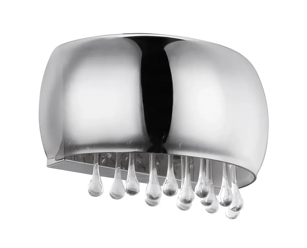 Applique murale Washer Globo Lighting Kalla en métal chromé G9 2L