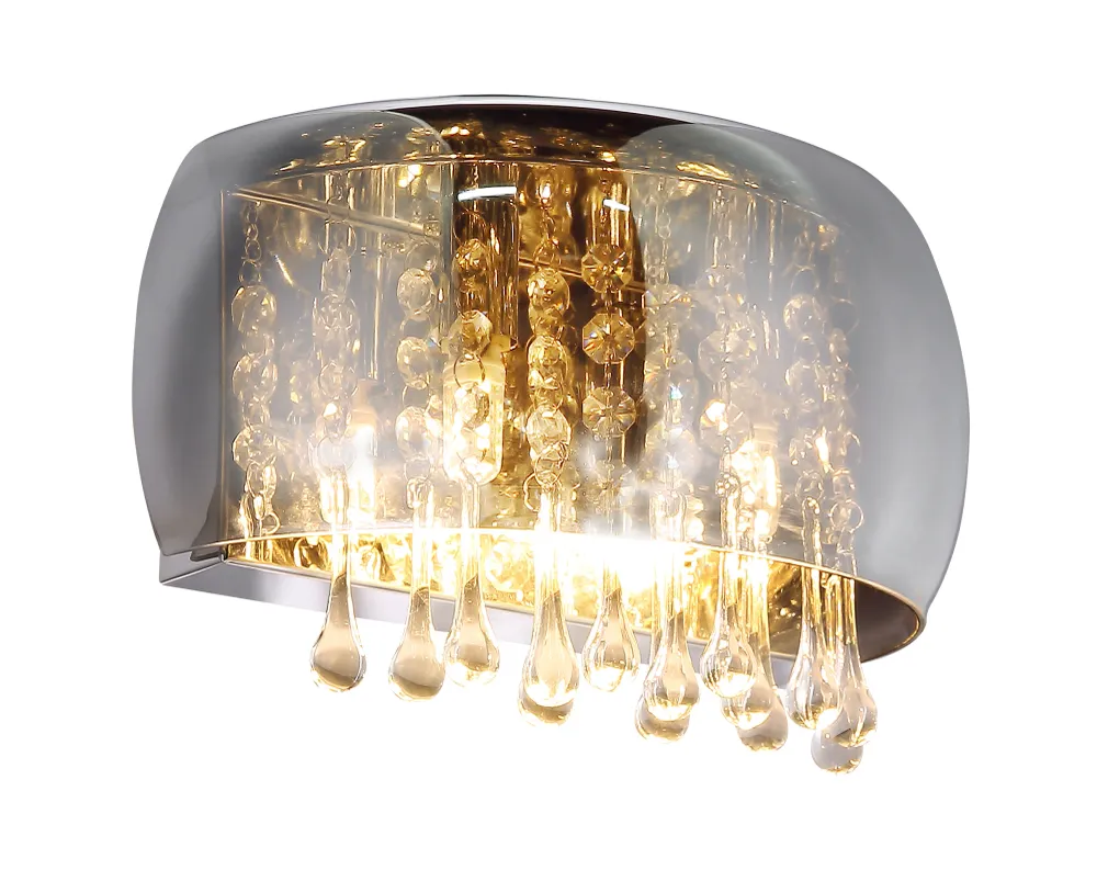 Applique murale Washer Globo Lighting Kalla en métal chromé G9 2L