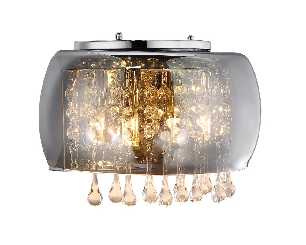 Applique murale Washer Globo Lighting Kalla en métal chromé G9 2L