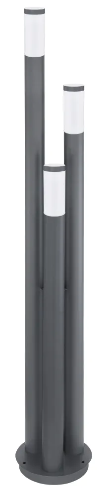 Lampadaire Globo Lighting Boston en acier inoxydable anthracite E27 3L
