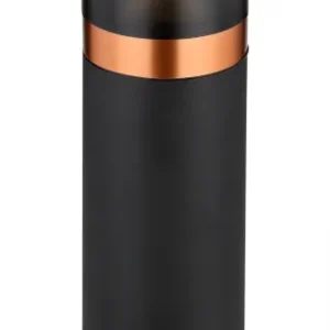 Lampadaire Globo Lighting Boston en acier inoxydable noir E27