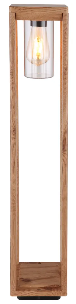 Lampadaire Globo Lighting Candela aluminium et bois clair E27