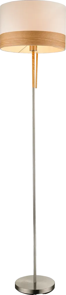Lampadaire Globo Lighting Chipsy en métal nickelé E27