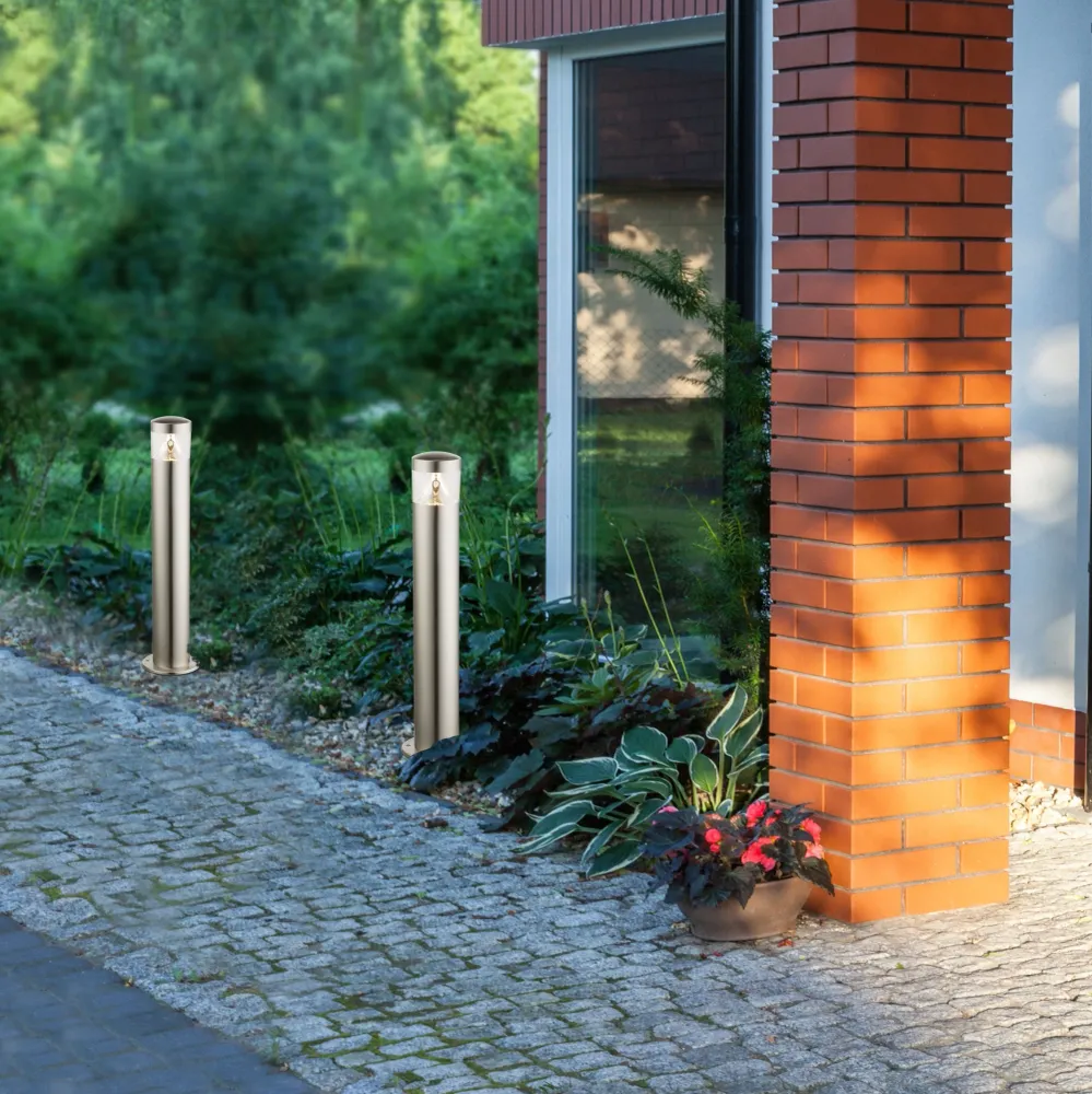 Lampadaire Globo Lighting Fosca en acier inoxydable LED