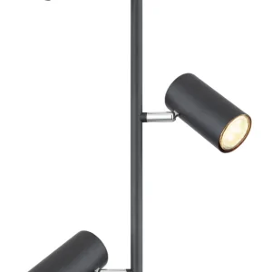 Lampadaire Globo Lighting Robby en métal nickelé GU10 3L Nickel