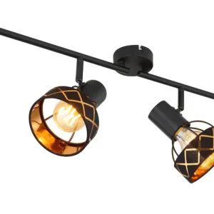 Lampe sur rail Globo Lighting Blanca métal noir E27 4L