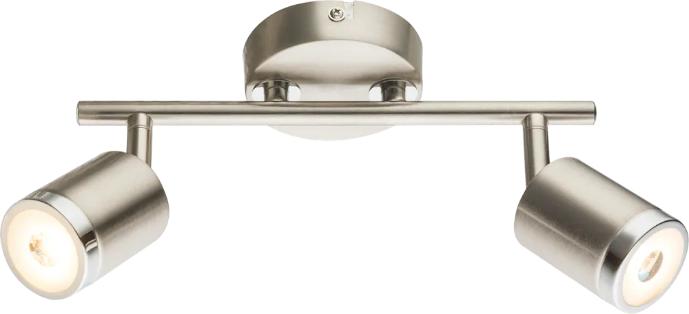 Lampe sur rail Globo Lighting Comore métal nickel 2L