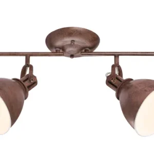Lampe sur rail Globo Lighting Giorgio en métal bronze E14 4L