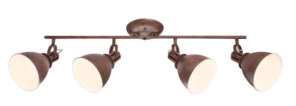 Lampe sur rail Globo Lighting Giorgio en métal bronze E14 4L