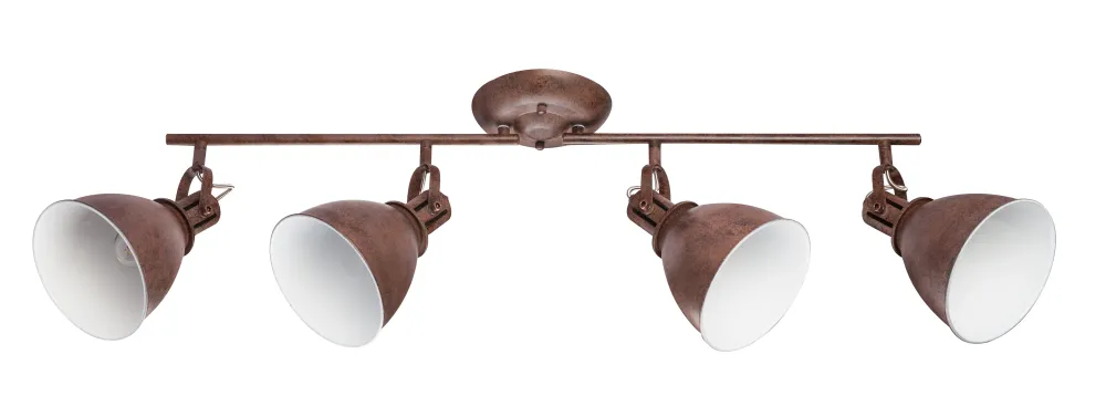 Lampe sur rail Globo Lighting Giorgio en métal bronze E14 4L