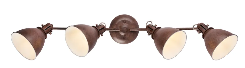 Lampe sur rail Globo Lighting Giorgio en métal bronze E14 4L