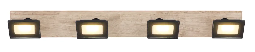 Lampe sur rail Globo Lighting Joya métal noir 4L