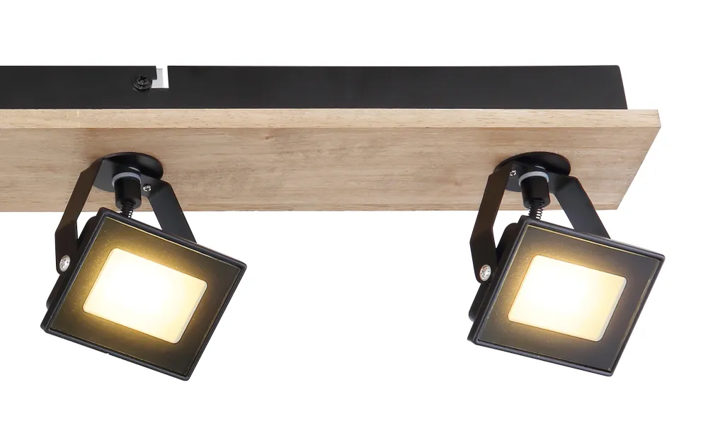 Lampe sur rail Globo Lighting Joya métal noir 4L
