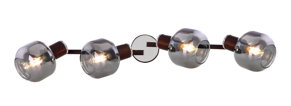Lampe sur rail Globo Lighting Pallo en métal bronze E14 4L