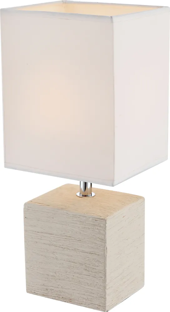 Lampe de table Globo Lighting Geri en céramique beige E14
