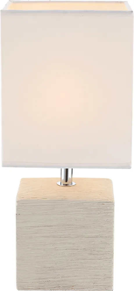 Lampe de table Globo Lighting Geri en céramique beige E14