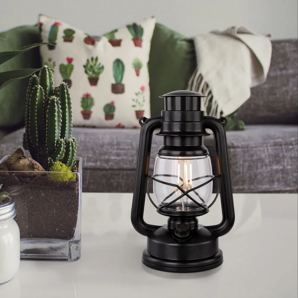Lampe de table spéciale Globo Lighting Certaldo en plastique noir