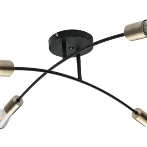 Lustre Globo Lighting Sarini en métal noir E27 4L