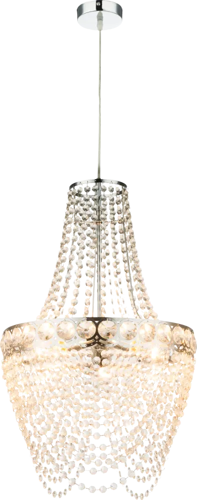 Lustre Globo Lighting Stromboli en métal chromé E27 3L