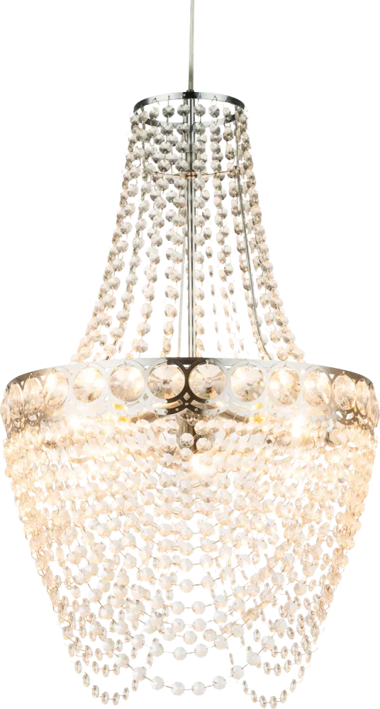 Lustre Globo Lighting Stromboli en métal chromé E27 3L