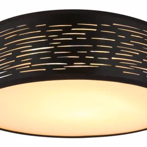 Lustre Globo Lighting Tunno en métal noir