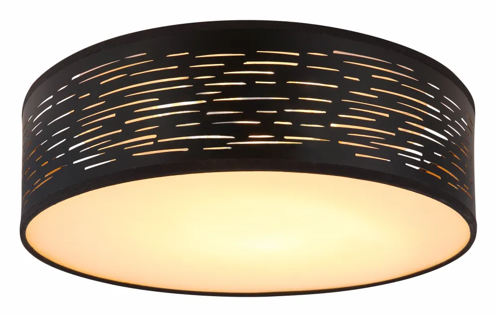 Lustre Globo Lighting Tunno en métal noir