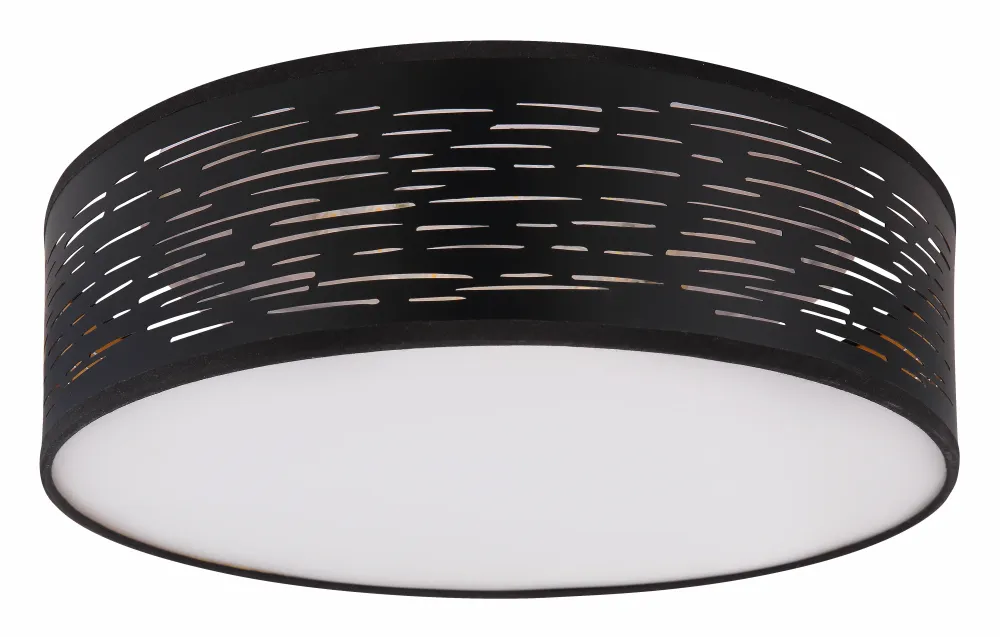 Lustre Globo Lighting Tunno en métal noir