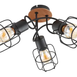 Lustre Globo Lighting Willa en métal noir E27 3L