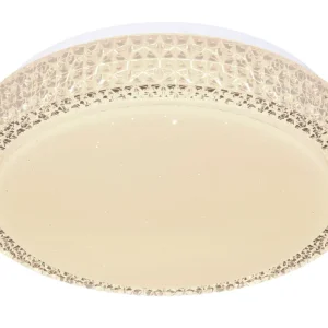 Plafonnier encastré Globo Lighting Ovi en métal blanc