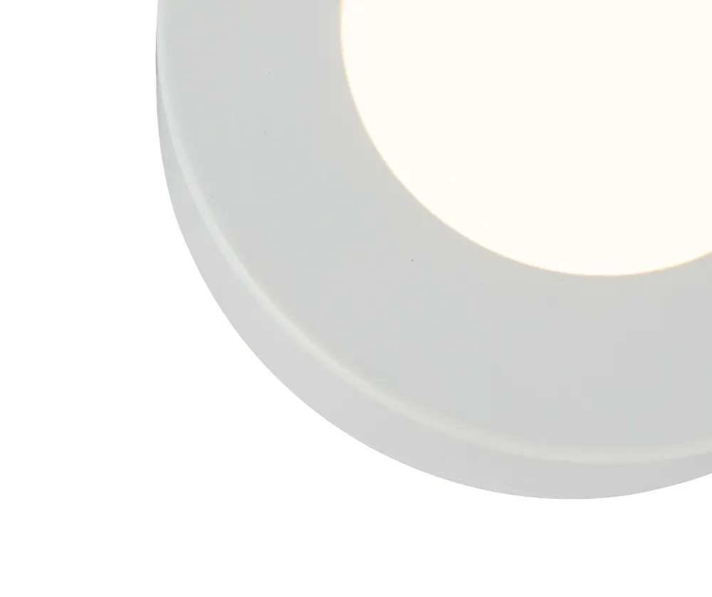 Plafonnier encastré Globo Lighting Paula en plastique blanc
