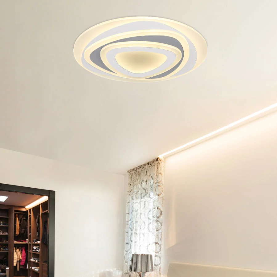 Plafonnier encastré Globo Lighting Sabatino en métal blanc