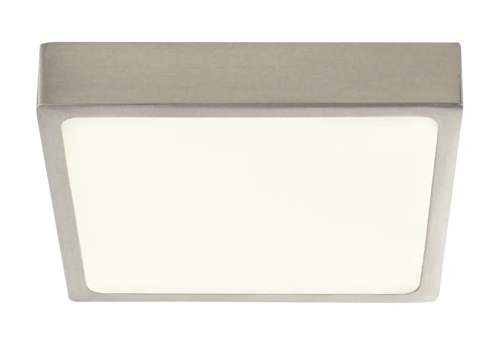 Plafonnier encastré Globo Lighting Vitos en aluminium nickelé