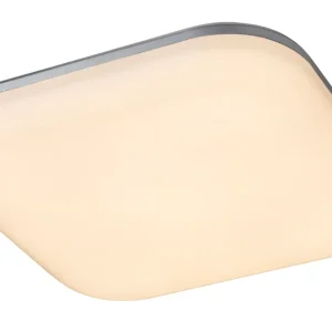 Plafonnier Globo Lighting Dori en plastique argenté LED