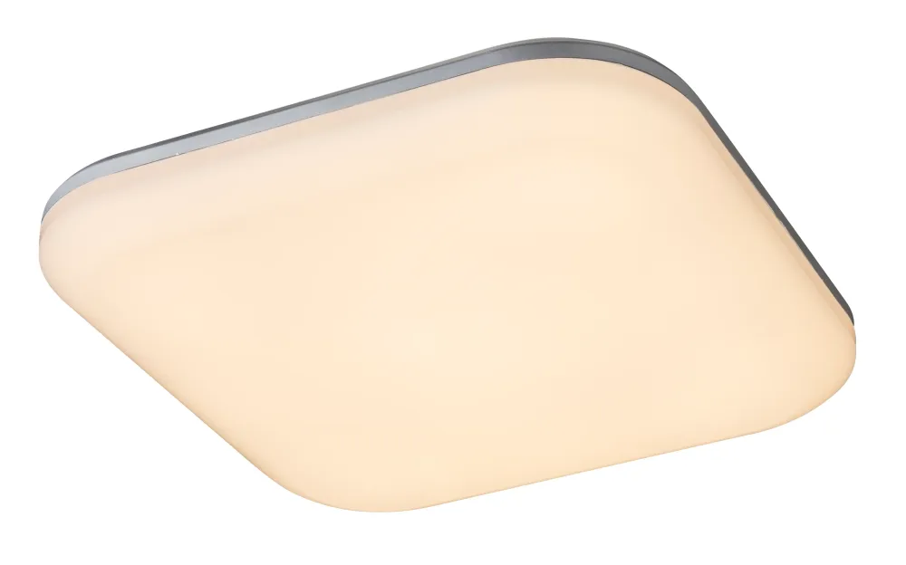 Plafonnier Globo Lighting Dori en plastique argenté LED
