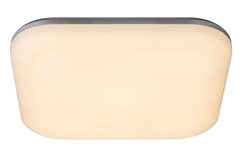 Plafonnier Globo Lighting Dori en plastique argenté LED