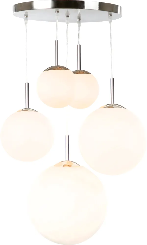 Suspension Globo Lighting Balla en métal nickelé E27 2/3L