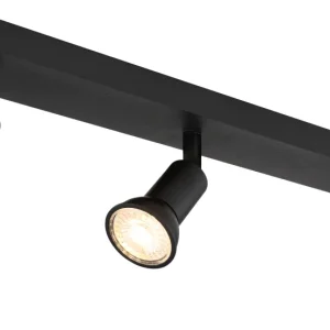 Suspension Globo Lighting Drew en métal noir GU10 3L Black