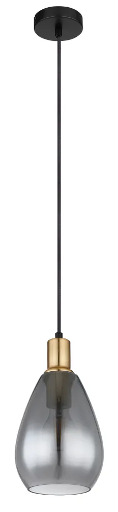 Suspension Globo Lighting Fanni en métal noir E27