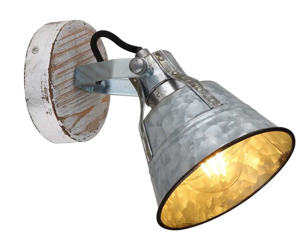 Suspension Globo Lighting Günther I en bois blanc E27