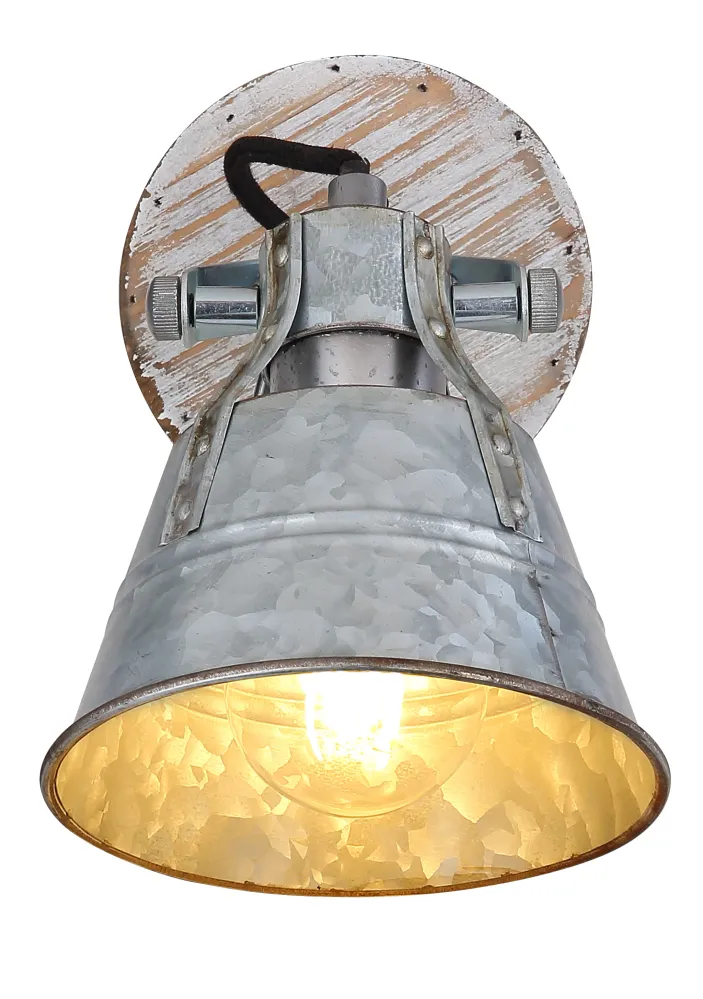 Suspension Globo Lighting Günther I en bois blanc E27