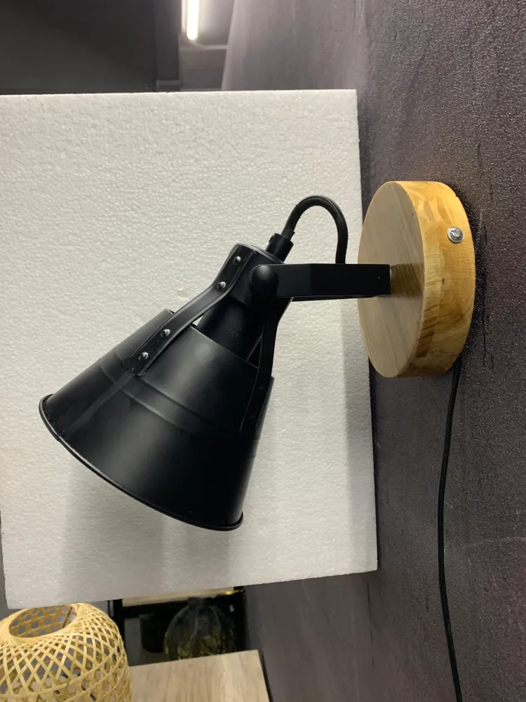 Suspension Globo Lighting Günther en bois brun E27