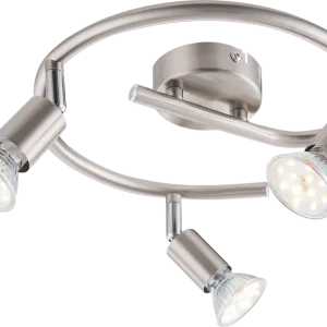 Suspension Globo Lighting Matrix en métal nickelé GU10 3L
