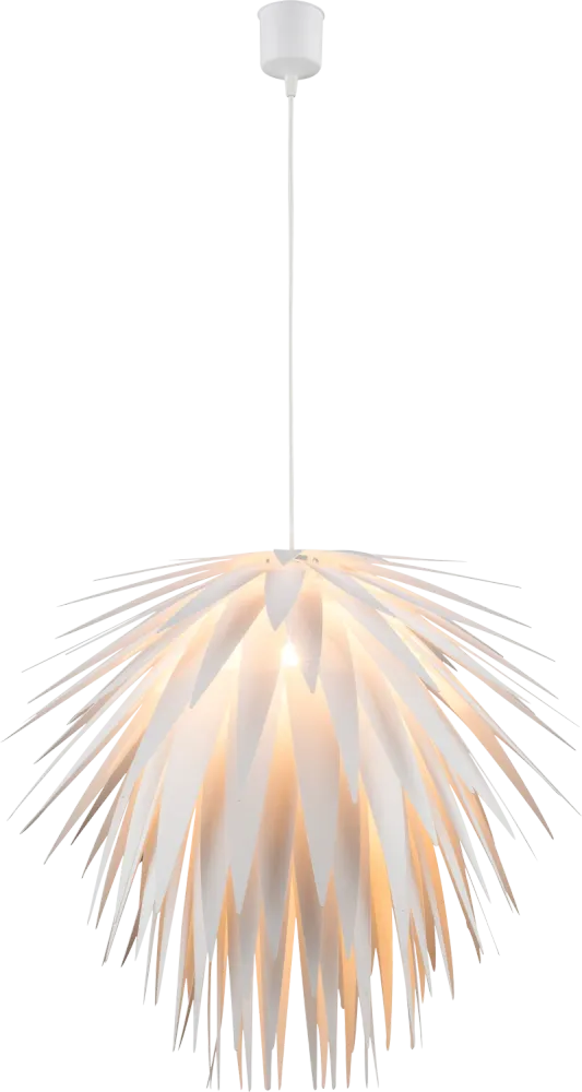 Suspension Globo Lighting Nala en plastique blanc E27