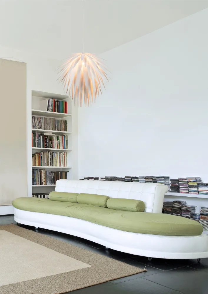 Suspension Globo Lighting Nala en plastique blanc E27