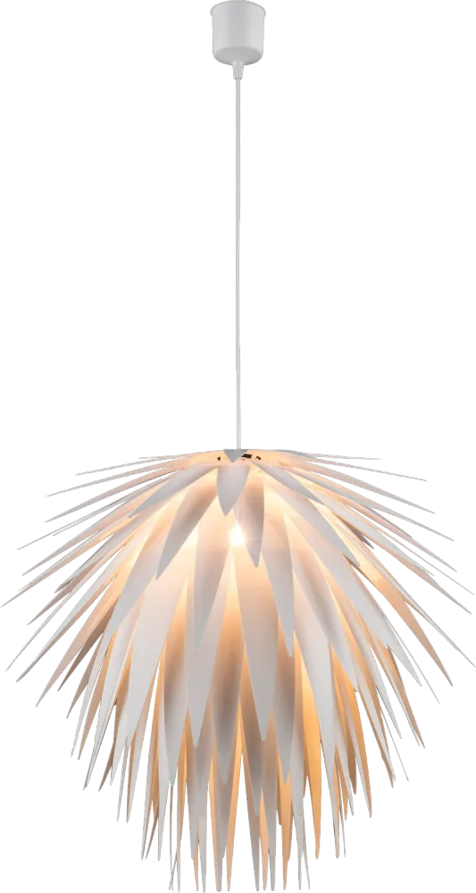 Suspension Globo Lighting Nala en plastique blanc E27