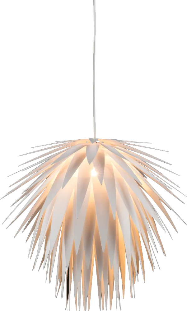 Suspension Globo Lighting Nala en plastique blanc E27