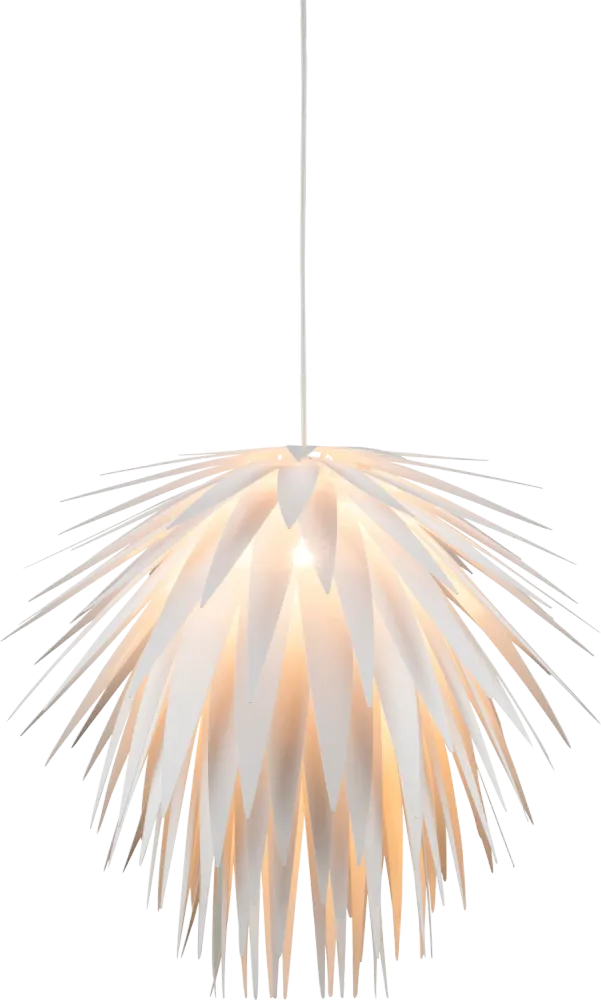 Suspension Globo Lighting Nala en plastique blanc E27