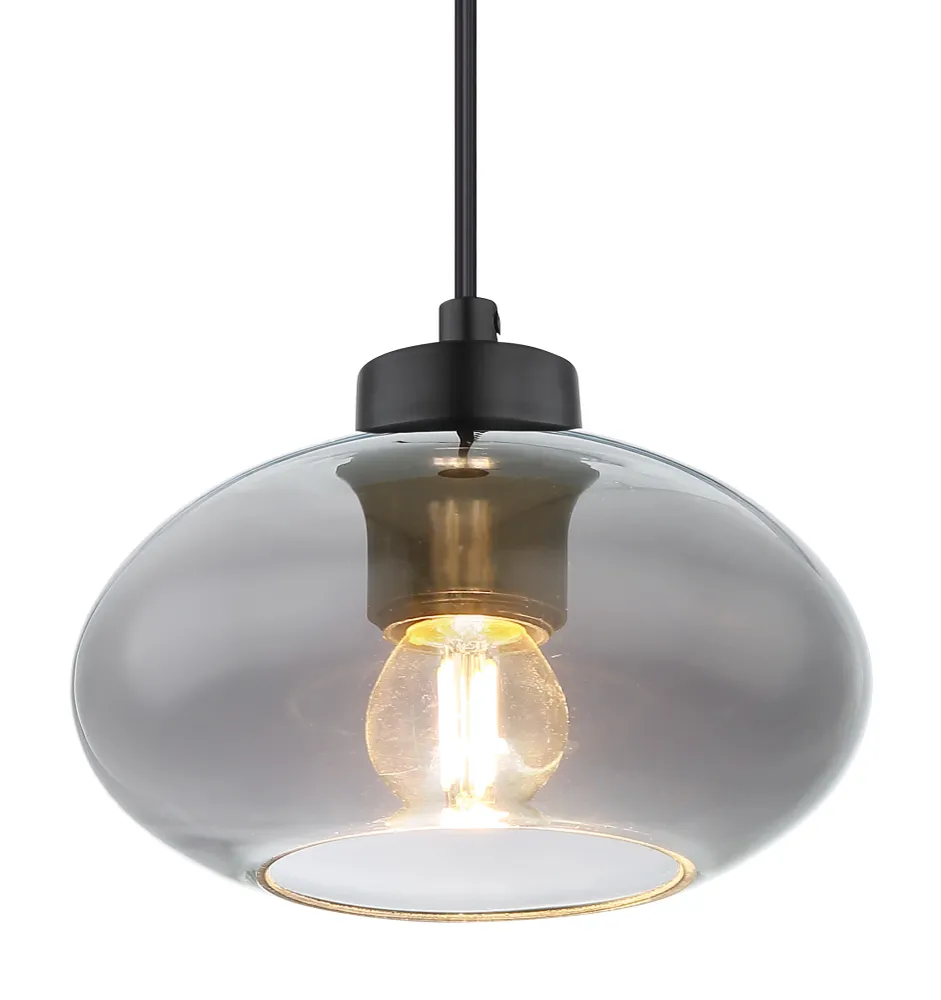 Suspension Globo Lighting Shaun en métal noir E27