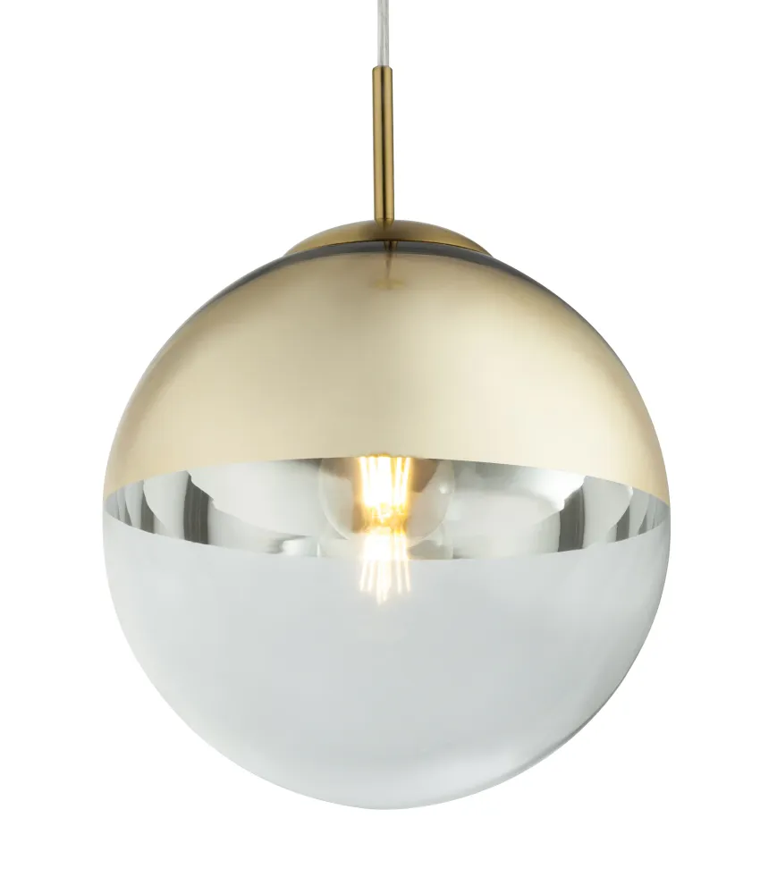 Suspension Globo Lighting Varus en métal doré E27